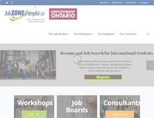 Tablet Screenshot of jobzonedemploi.ca